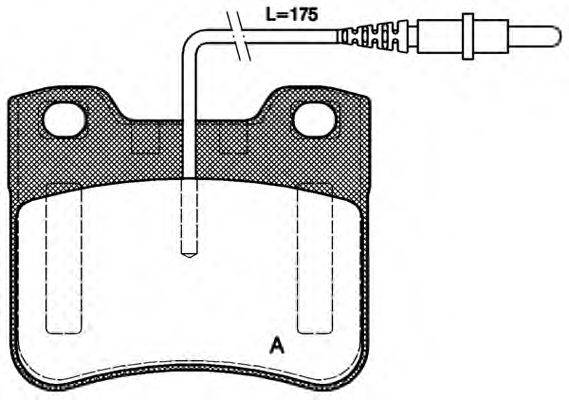 OPEN PARTS BPA024724 Комплект гальмівних колодок, дискове гальмо