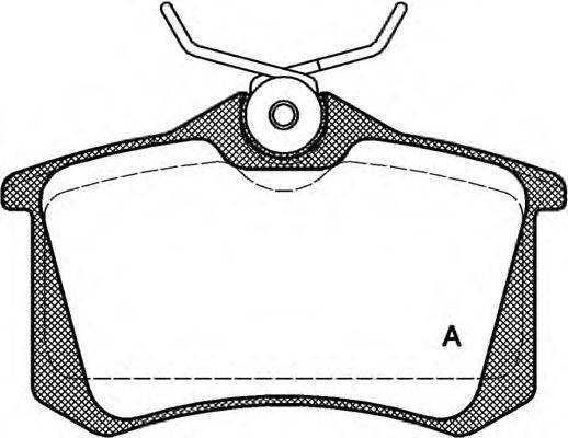 OPEN PARTS BPA026301 Комплект гальмівних колодок, дискове гальмо