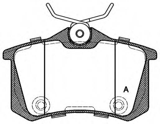 OPEN PARTS BPA026374 Комплект гальмівних колодок, дискове гальмо