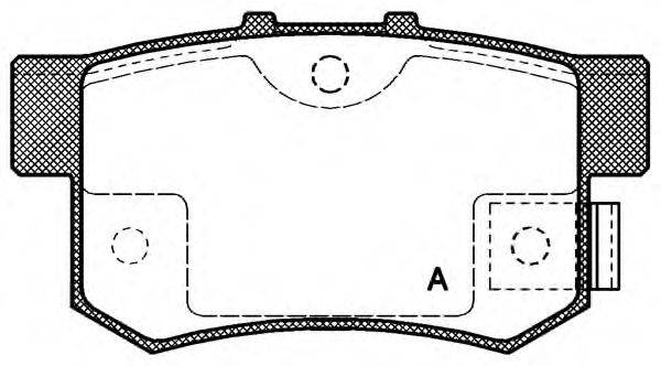 OPEN PARTS BPA032502 Комплект гальмівних колодок, дискове гальмо