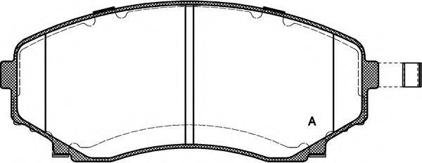 OPEN PARTS BPA039722 Комплект гальмівних колодок, дискове гальмо