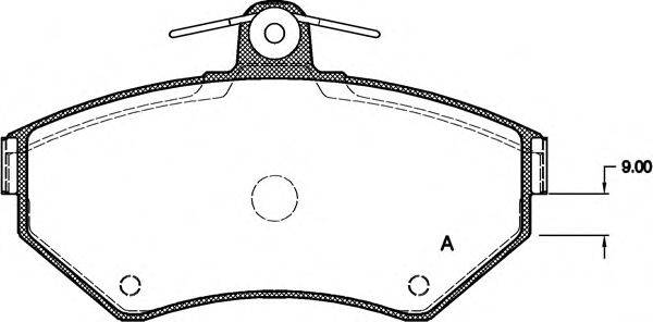 OPEN PARTS BPA063100 Комплект гальмівних колодок, дискове гальмо