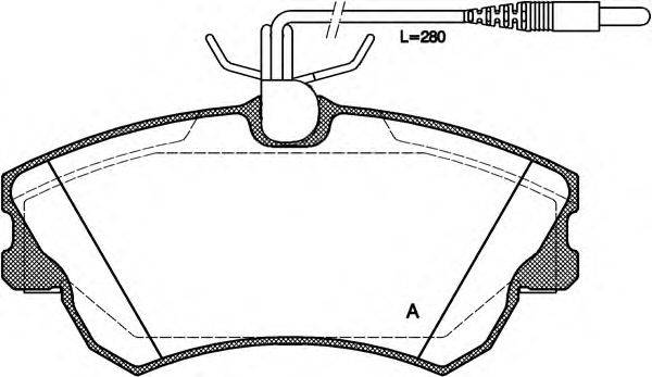 OPEN PARTS BPA063802 Комплект гальмівних колодок, дискове гальмо