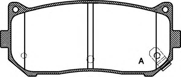 OPEN PARTS BPA064902 Комплект гальмівних колодок, дискове гальмо