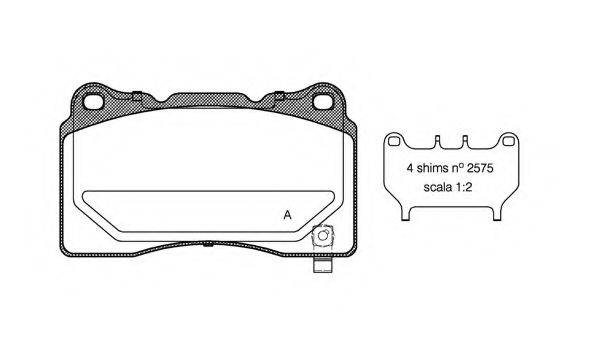 OPEN PARTS BPA066604 Комплект гальмівних колодок, дискове гальмо