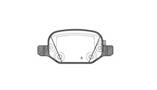 OPEN PARTS BPA072752 Комплект гальмівних колодок, дискове гальмо