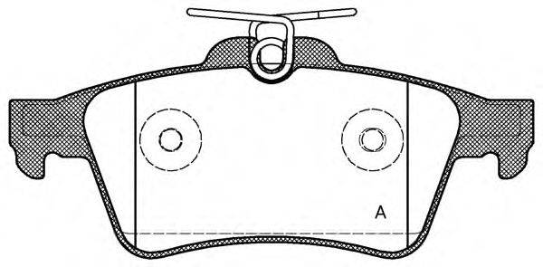 OPEN PARTS BPA084220 Комплект гальмівних колодок, дискове гальмо