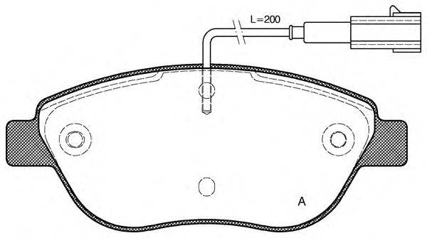 OPEN PARTS BPA085901 Комплект гальмівних колодок, дискове гальмо