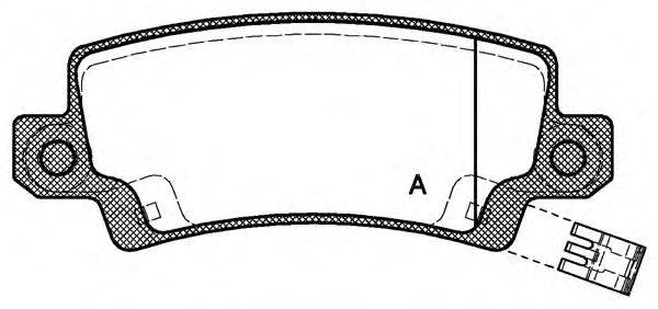 OPEN PARTS BPA087402 Комплект гальмівних колодок, дискове гальмо