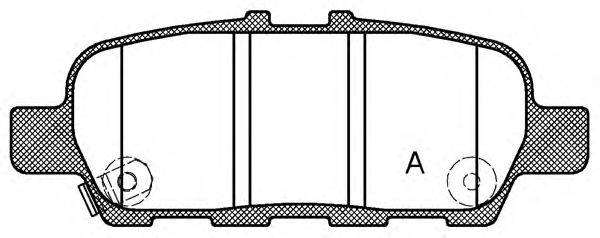 OPEN PARTS BPA087631 Комплект гальмівних колодок, дискове гальмо