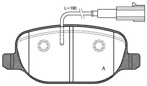 OPEN PARTS BPA087802 Комплект гальмівних колодок, дискове гальмо