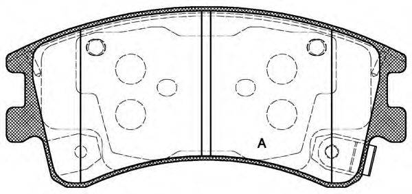 OPEN PARTS BPA097002 Комплект гальмівних колодок, дискове гальмо