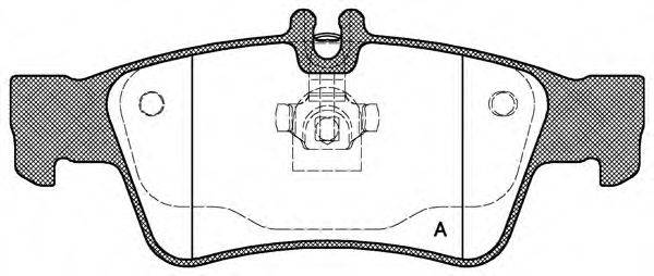 OPEN PARTS BPA099100 Комплект гальмівних колодок, дискове гальмо