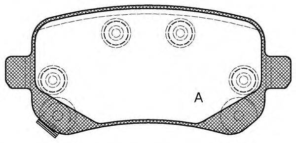 OPEN PARTS BPA109502 Комплект гальмівних колодок, дискове гальмо