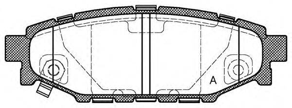 OPEN PARTS BPA113601 Комплект гальмівних колодок, дискове гальмо