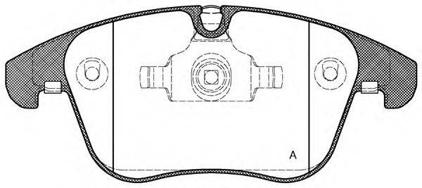 OPEN PARTS BPA121900 Комплект гальмівних колодок, дискове гальмо