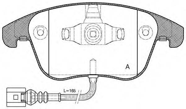 OPEN PARTS BPA121921 Комплект гальмівних колодок, дискове гальмо