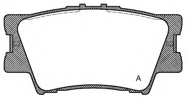 OPEN PARTS BPA123100 Комплект гальмівних колодок, дискове гальмо