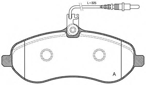 OPEN PARTS BPA129201 Комплект гальмівних колодок, дискове гальмо