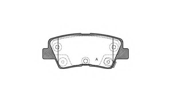 OPEN PARTS BPA136252 Комплект гальмівних колодок, дискове гальмо