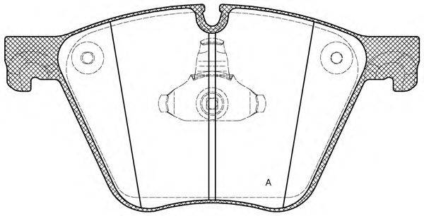 OPEN PARTS BPA141900 Комплект гальмівних колодок, дискове гальмо