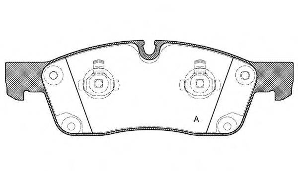 OPEN PARTS BPA143010 Комплект гальмівних колодок, дискове гальмо