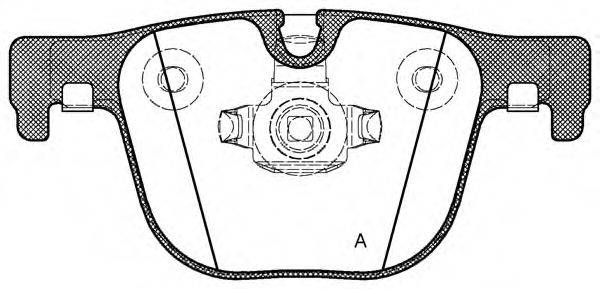 OPEN PARTS BPA149300 Комплект гальмівних колодок, дискове гальмо