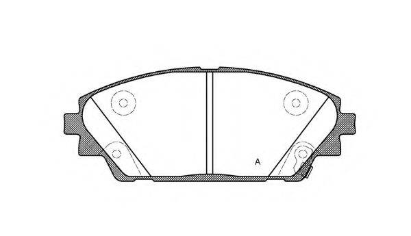 OPEN PARTS BPA156902 Комплект гальмівних колодок, дискове гальмо