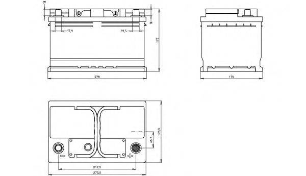 OPEN PARTS BT073L3B00 Стартерна акумуляторна батарея