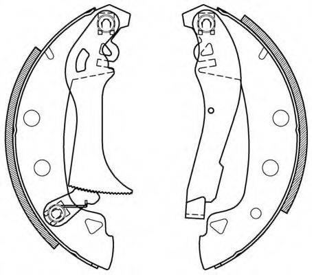 OPEN PARTS BSA200200 Комплект гальмівних колодок