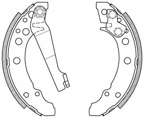 OPEN PARTS BSA201300 Комплект гальмівних колодок