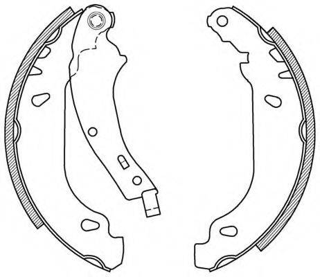 OPEN PARTS BSA202300 Комплект гальмівних колодок