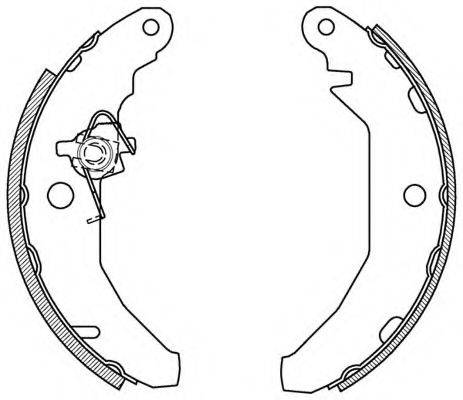 OPEN PARTS BSA202800 Комплект гальмівних колодок