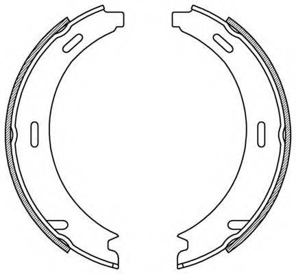 OPEN PARTS BSA204000 Комплект гальмівних колодок