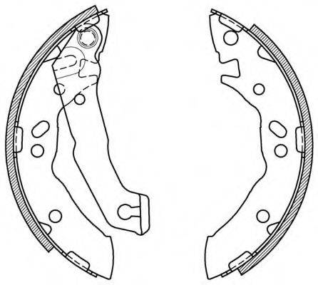 OPEN PARTS BSA205500 Комплект гальмівних колодок