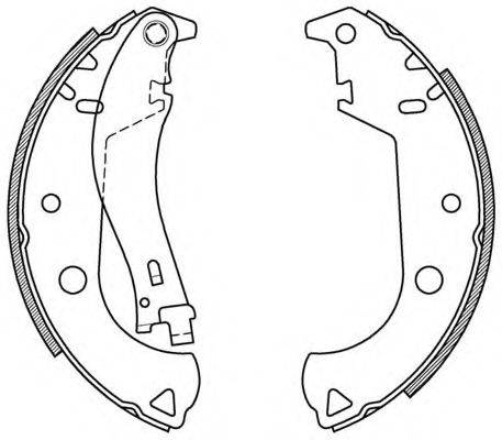 OPEN PARTS BSA205900 Комплект гальмівних колодок