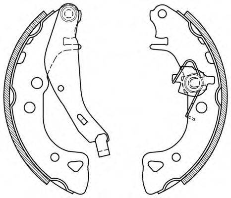 OPEN PARTS BSA206100 Комплект гальмівних колодок