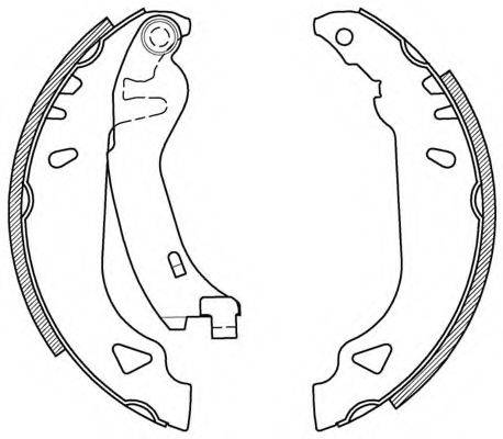 OPEN PARTS BSA209400 Комплект гальмівних колодок