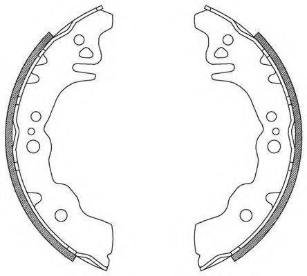 OPEN PARTS BSA212700 Комплект гальмівних колодок