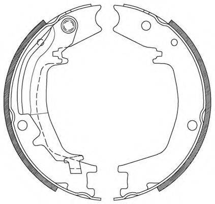 OPEN PARTS BSA212800 Комплект гальмівних колодок