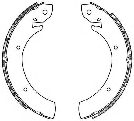 OPEN PARTS BSA213000 Комплект гальмівних колодок