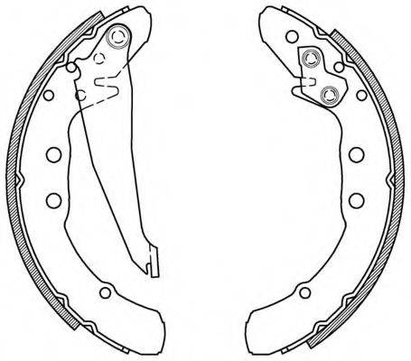 OPEN PARTS BSA215000 Комплект гальмівних колодок