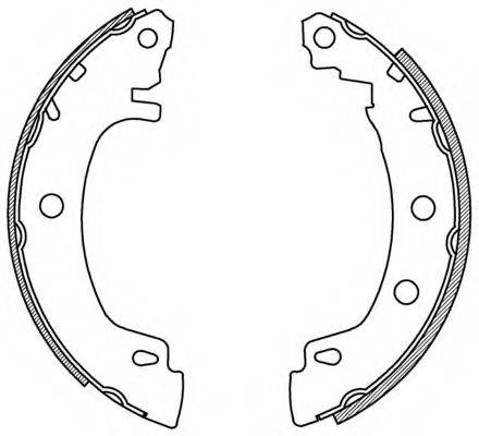 OPEN PARTS BSA215700 Комплект гальмівних колодок