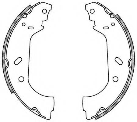 OPEN PARTS BSA215800 Комплект гальмівних колодок