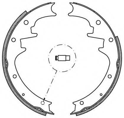 OPEN PARTS BSA216300 Комплект гальмівних колодок