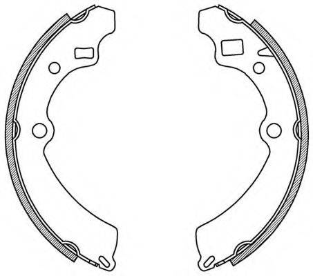 OPEN PARTS BSA216400 Комплект гальмівних колодок