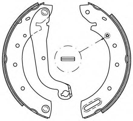 OPEN PARTS BSA217100 Комплект гальмівних колодок