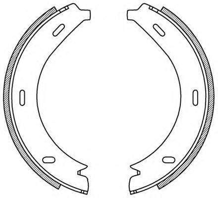 OPEN PARTS BSA219500 Комплект гальмівних колодок