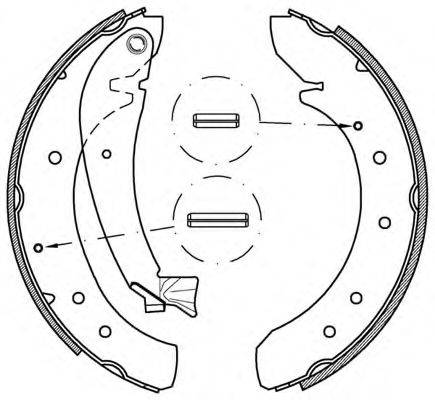 OPEN PARTS BSA220200 Комплект гальмівних колодок