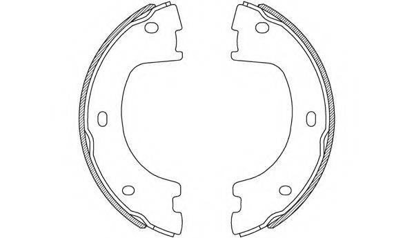 OPEN PARTS BSA224400 Комплект гальмівних колодок